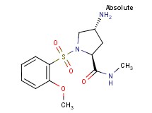 (4R)-4-amino-1-[(2-methoxyphenyl)sulfonyl]-N-methyl-L-prolinamide