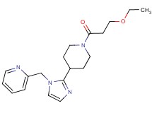 2-({2-[1-(3-ethoxypropanoyl)piperidin-4-yl]-1H-imidazol-1-yl}methyl)pyridine