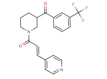 {1-[(2E)-3-(4-pyridinyl)-2-propenoyl]-3-piperidinyl}[3-(trifluoromethyl)phenyl]methanone