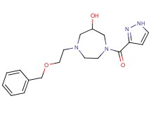 1-[2-(benzyloxy)ethyl]-4-(1H-pyrazol-3-ylcarbonyl)-1,4-diazepan-6-ol