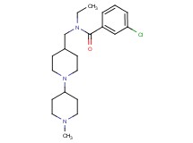 3-chloro-N-ethyl-N-[(1'-methyl-1,4'-bipiperidin-4-yl)methyl]benzamide