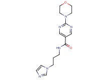 N-[3-(1H-imidazol-1-yl)propyl]-2-morpholin-4-ylpyrimidine-5-carboxamide
