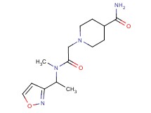 1-{2-[[1-(3-isoxazolyl)ethyl](methyl)amino]-2-oxoethyl}-4-piperidinecarboxamide