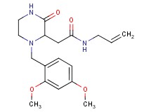 N-allyl-2-[1-(2,4-dimethoxybenzyl)-3-oxo-2-piperazinyl]acetamide