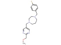 1-(4-fluorobenzyl)-4-{[2-(methoxymethyl)-5-pyrimidinyl]methyl}-1,4-diazepane