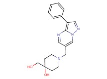 4-(hydroxymethyl)-1-[(3-phenylpyrazolo[1,5-a]pyrimidin-6-yl)methyl]piperidin-4-ol