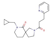 7-(cyclopropylmethyl)-2-(3-pyridin-2-ylpropanoyl)-2,7-diazaspiro[4.5]decan-6-one