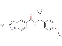 N-[cyclopropyl(4-methoxyphenyl)methyl]-2-methylimidazo[1,2-a]pyridine-6-carboxamide