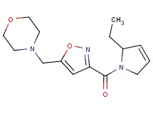 4-({3-[(2-ethyl-2,5-dihydro-1H-pyrrol-1-yl)carbonyl]isoxazol-5-yl}methyl)morpholine