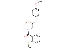 2-(4-methoxybenzyl)-4-[2-(methylthio)benzoyl]morpholine