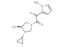 2-[(3R*,4S*)-3-amino-4-cyclopropylpyrrolidin-1-yl]-1-(1-methyl-1H-pyrrol-2-yl)-2-oxoethanone