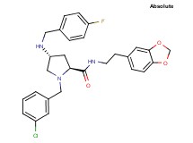 (4R)-N-[2-(1,3-benzodioxol-5-yl)ethyl]-1-(3-chlorobenzyl)-4-[(4-fluorobenzyl)amino]-L-prolinamide