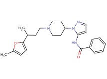 N-(1-{1-[3-(5-methyl-2-furyl)butyl]-4-piperidinyl}-1H-pyrazol-5-yl)benzamide