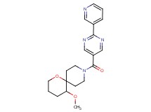5-methoxy-9-[(2-pyridin-3-ylpyrimidin-5-yl)carbonyl]-1-oxa-9-azaspiro[5.5]undecane