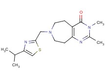 7-[(4-isopropyl-1,3-thiazol-2-yl)methyl]-2,3-dimethyl-3,5,6,7,8,9-hexahydro-4H-pyrimido[4,5-d]azepin-4-one