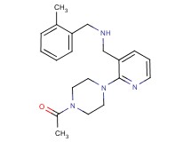 1-[2-(4-acetyl-1-piperazinyl)-3-pyridinyl]-N-(2-methylbenzyl)methanamine