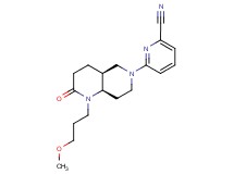 6-[(4aS*,8aR*)-1-(3-methoxypropyl)-2-oxooctahydro-1,6-naphthyridin-6(2H)-yl]pyridine-2-carbonitrile