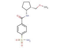 4-(aminosulfonyl)-N-[(1R*,2S*)-2-(methoxymethyl)cyclopentyl]benzamide