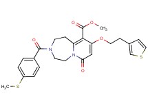 methyl 3-[4-(methylthio)benzoyl]-7-oxo-9-[2-(3-thienyl)ethoxy]-1,2,3,4,5,7-hexahydropyrido[1,2-d][1,4]diazepine-10-carboxylate