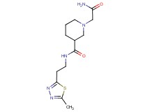 1-(2-amino-2-oxoethyl)-N-[2-(5-methyl-1,3,4-thiadiazol-2-yl)ethyl]-3-piperidinecarboxamide