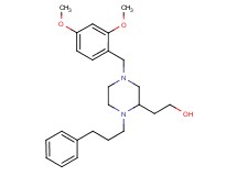 2-[4-(2,4-dimethoxybenzyl)-1-(3-phenylpropyl)-2-piperazinyl]ethanol
