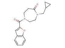 1-(1-benzofuran-2-ylcarbonyl)-4-(cyclopropylmethyl)-1,4-diazepan-5-one
