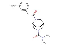 (1R*,5R*)-N,N-dimethyl-6-[(3-methylphenyl)acetyl]-3,6-diazabicyclo[3.2.2]nonane-3-carboxamide