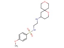 N-[2-(1,9-dioxaspiro[5.5]undec-4-ylamino)ethyl]-4-methoxybenzenesulfonamide