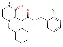 N-(2-chlorobenzyl)-2-[1-(cyclohexylmethyl)-3-oxo-2-piperazinyl]acetamide