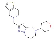 2-(6,7-dihydrothieno[3,2-c]pyridin-5(4H)-ylmethyl)-5-(tetrahydro-2H-pyran-4-yl)-5,6,7,8-tetrahydro-4H-pyrazolo[1,5-a][1,4]diazepine
