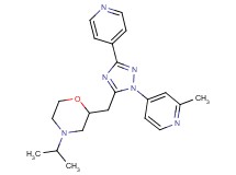 4-isopropyl-2-{[1-(2-methylpyridin-4-yl)-3-pyridin-4-yl-1H-1,2,4-triazol-5-yl]methyl}morpholine