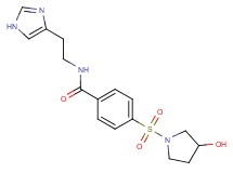 4-[(3-hydroxy-1-pyrrolidinyl)sulfonyl]-N-[2-(1H-imidazol-4-yl)ethyl]benzamide