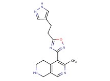 6-methyl-5-{5-[2-(1H-pyrazol-4-yl)ethyl]-1,2,4-oxadiazol-3-yl}-1,2,3,4-tetrahydro-2,7-naphthyridine hydrochloride