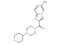 6-methyl-2-{[4-(tetrahydro-2H-thiopyran-4-yl)-1-piperazinyl]carbonyl}imidazo[1,2-a]pyridine