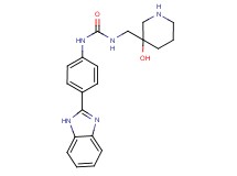 N-[4-(1H-benzimidazol-2-yl)phenyl]-N'-[(3-hydroxypiperidin-3-yl)methyl]urea