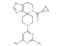 4-[5-(cyclopropylcarbonyl)-1,5,6,7-tetrahydro-1'H-spiro[imidazo[4,5-c]pyridine-4,4'-piperidin]-1'-yl]-6-methylpyrimidin-2-amine