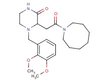 3-[2-(1-azocanyl)-2-oxoethyl]-4-(2,3-dimethoxybenzyl)-2-piperazinone