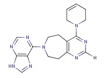 4-(3,6-dihydropyridin-1(2H)-yl)-7-(9H-purin-6-yl)-6,7,8,9-tetrahydro-5H-pyrimido[4,5-d]azepine