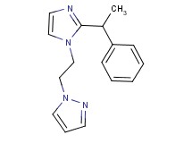 1-{2-[2-(1-phenylethyl)-1H-imidazol-1-yl]ethyl}-1H-pyrazole