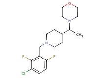 4-{1-[1-(3-chloro-2,6-difluorobenzyl)-4-piperidinyl]ethyl}morpholine
