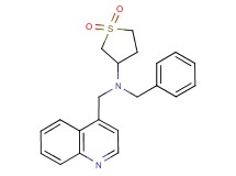 N-benzyl-N-(quinolin-4-ylmethyl)tetrahydrothiophen-3-amine 1,1-dioxide