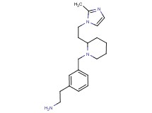 {2-[3-({2-[2-(2-methyl-1H-imidazol-1-yl)ethyl]-1-piperidinyl}methyl)phenyl]ethyl}amine dihydrochloride