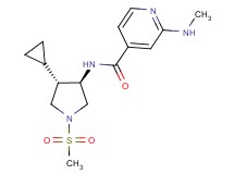 N-[(3R*,4S*)-4-cyclopropyl-1-(methylsulfonyl)-3-pyrrolidinyl]-2-(methylamino)isonicotinamide