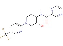 N-{(3R*,4R*)-3-hydroxy-1-[5-(trifluoromethyl)pyridin-2-yl]piperidin-4-yl}pyrazine-2-carboxamide