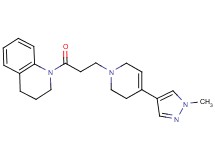 1-{3-[4-(1-methyl-1H-pyrazol-4-yl)-3,6-dihydropyridin-1(2H)-yl]propanoyl}-1,2,3,4-tetrahydroquinoline