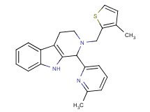 1-(6-methyl-2-pyridinyl)-2-[(3-methyl-2-thienyl)methyl]-2,3,4,9-tetrahydro-1H-beta-carboline