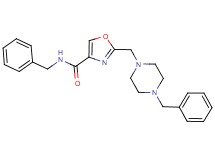 N-benzyl-2-[(4-benzyl-1-piperazinyl)methyl]-1,3-oxazole-4-carboxamide