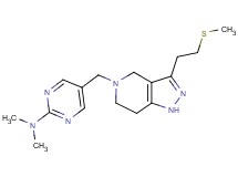 N,N-dimethyl-5-({3-[2-(methylthio)ethyl]-1,4,6,7-tetrahydro-5H-pyrazolo[4,3-c]pyridin-5-yl}methyl)-2-pyrimidinamine