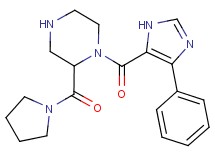 1-[(4-phenyl-1H-imidazol-5-yl)carbonyl]-2-(1-pyrrolidinylcarbonyl)piperazine