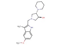 (3S*,4S*)-1-[(5-methoxy-3-methyl-1H-indol-2-yl)methyl]-4-piperidin-1-ylpyrrolidin-3-ol